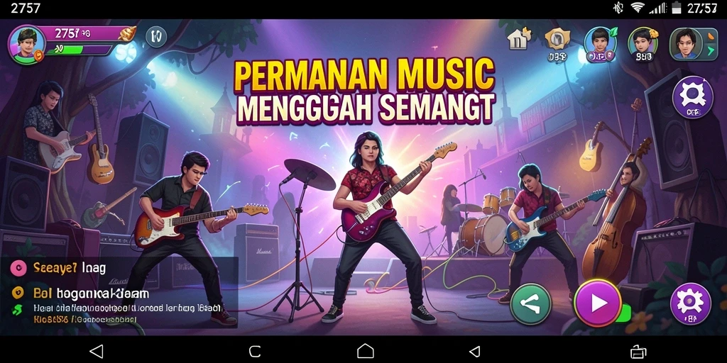 Tampilan gameplay <strong>2757</strong> yang penuh semangat dan interaktif.