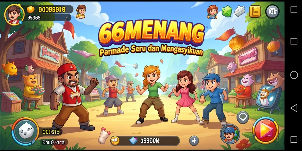 Tangkapan layar 66MENANG menampilkan aksi seru di permainan Arcade.