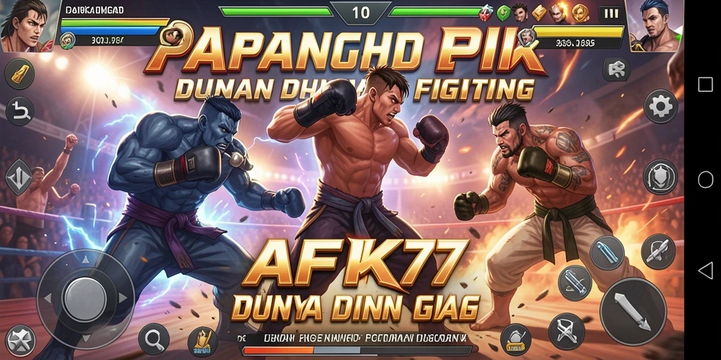 Gameplay AFK77 yang mendebarkan saat pertarungan berlangsung.