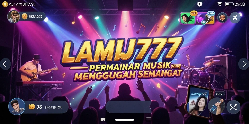 Tangkapan layar gameplay LAMPU777 menampilkan pemain menikmati musik.