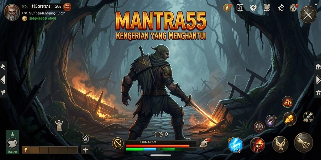 Tangkapan layar menampilkan momen menegangkan dalam MANTRA55.