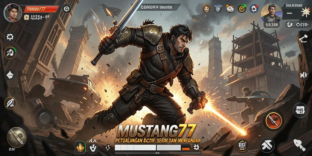 Tangkapan layar dari gameplay seru MUSTANG77 dengan aksi mendebarkan.