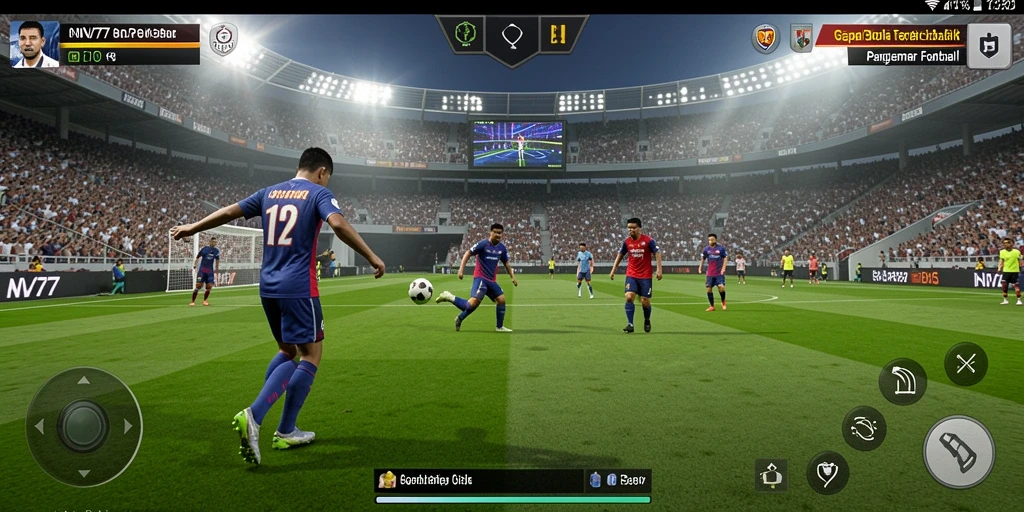 Gameplay NV77 yang menegangkan menampilkan aksi sepak bola terbaik.