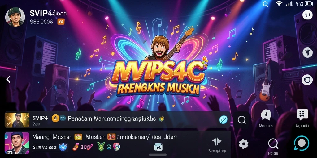 Tampilan permainan musik yang menyenangkan dan interaktif dalam SVIP4.