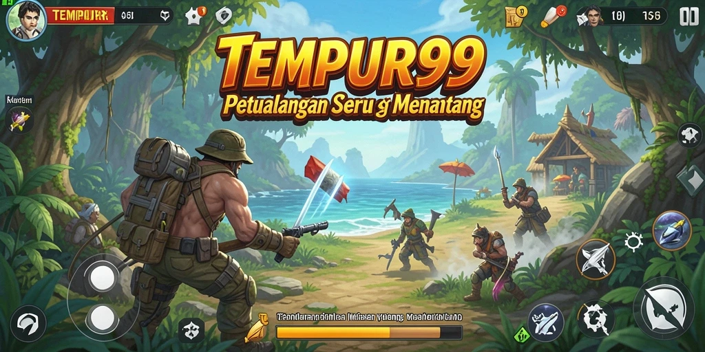 Screenshot menunjukkan momen intens dalam gameplay TEMPUR99.