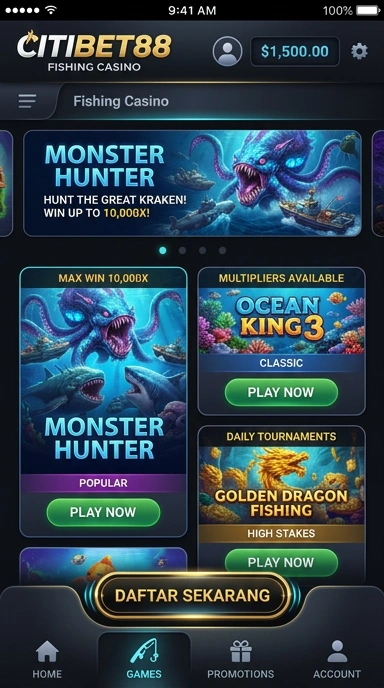 Tampilan aplikasi citibet88 yang menarik dan fungsional.