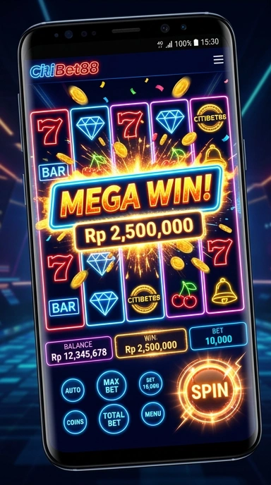 Pengunduhan aplikasi citibet88 di perangkat Android.